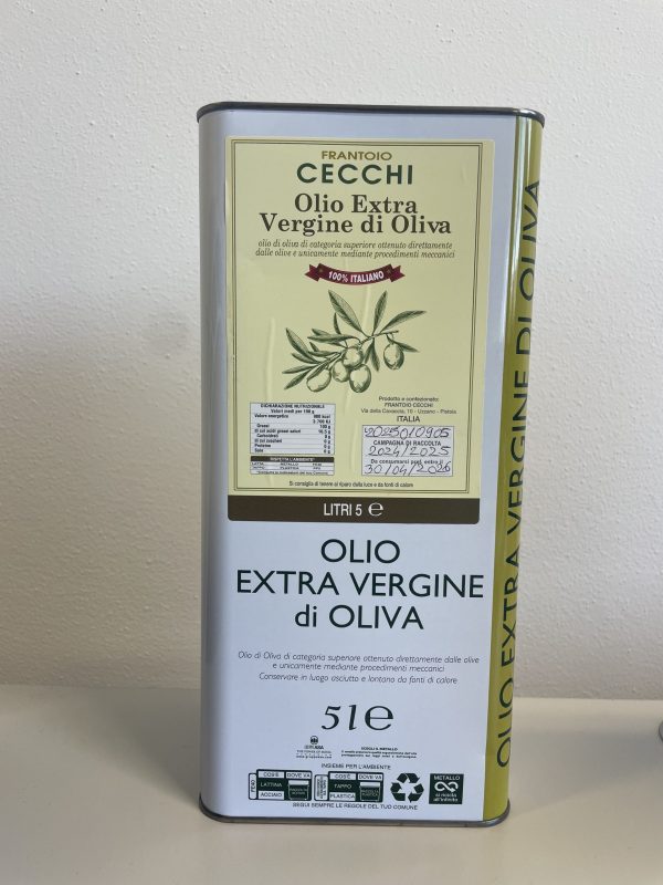 Olio Extravergine di Oliva 100% Italiano – Bottiglia da 5 Litri